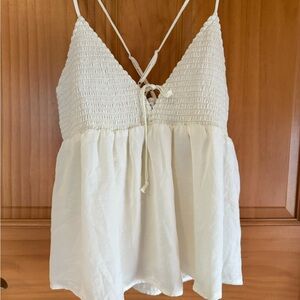 American Eagle Outfitters Cream Camisole Top